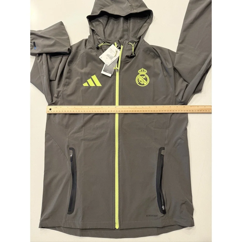 Adidas Real Madrid Tiro 25 Competition Vis Tech Travel Jacket Men M JV5322
